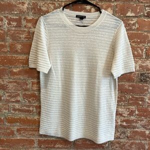 Eileen Fisher Sheer Stripe Top